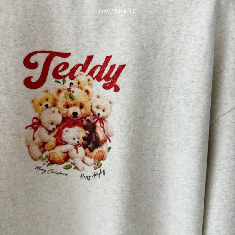 Oott Bebe - Korean Children Fashion - #discoveringself - Big Teddy Sweatshirt Mom - 9