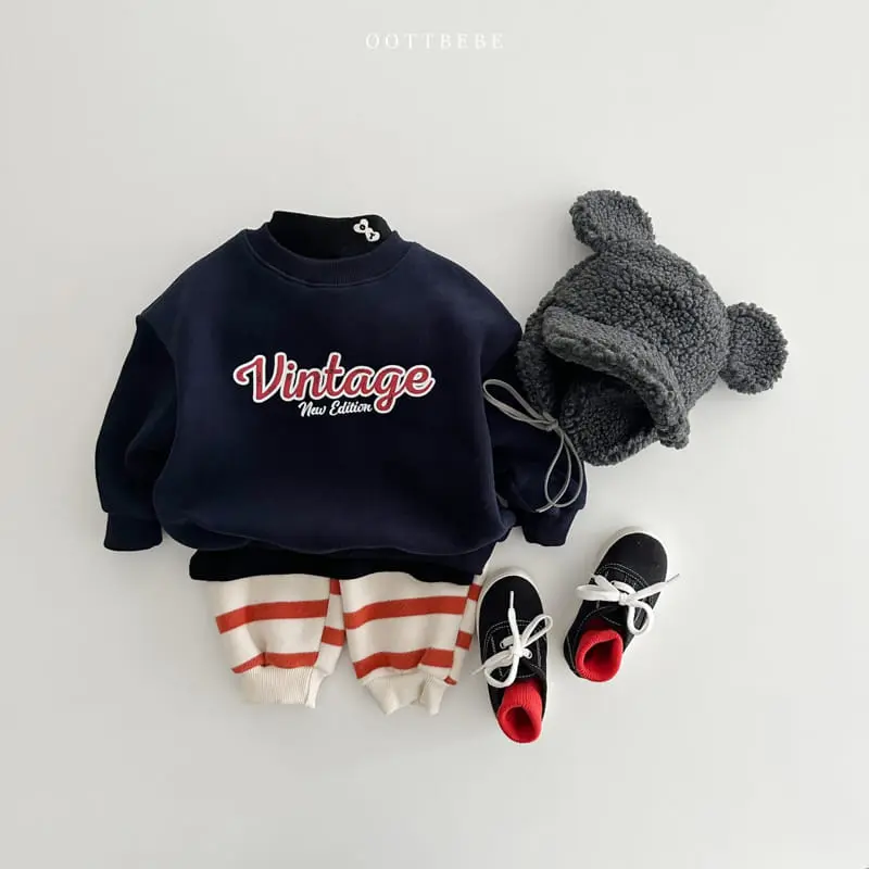 Oott Bebe - Korean Children Fashion - #discoveringself - Vintage Sweatshirt - 4