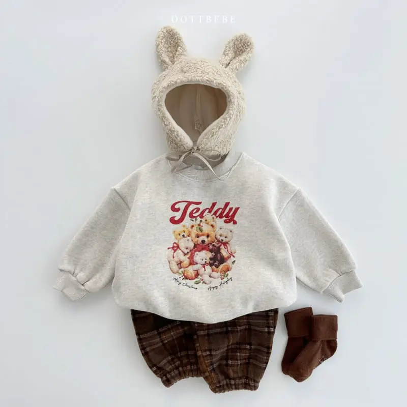 Oott Bebe - Korean Children Fashion - #fashionkids - Big Teddy Sweatshirt - 9