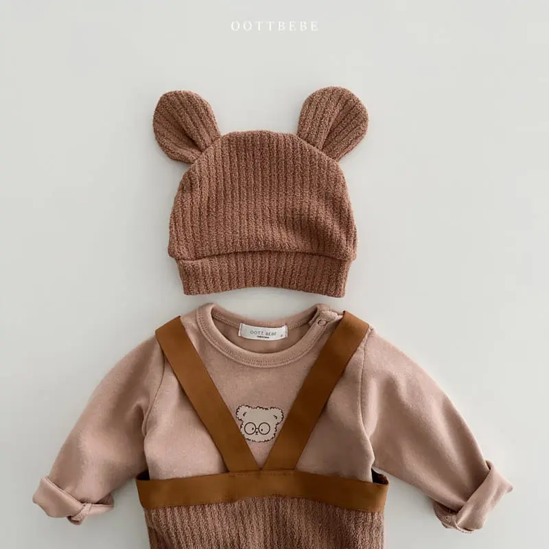 Oott Bebe - Korean Children Fashion - #fashionkids - Mongle Bear Hat - 4