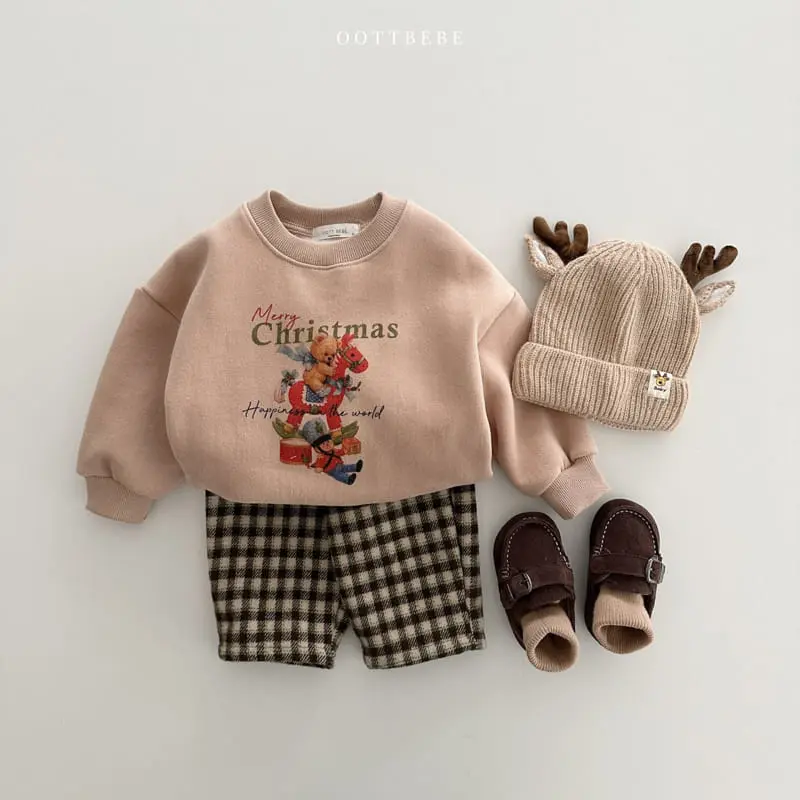 Oott Bebe - Korean Children Fashion - #kidsshorts - Choco Check Pants