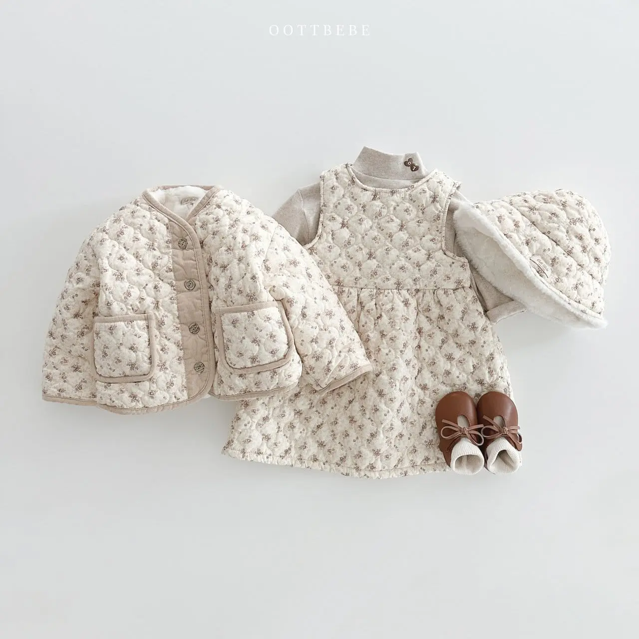 Oott Bebe - Korean Children Fashion - #kidsshorts - Sage Padding Bucket Hats - 5