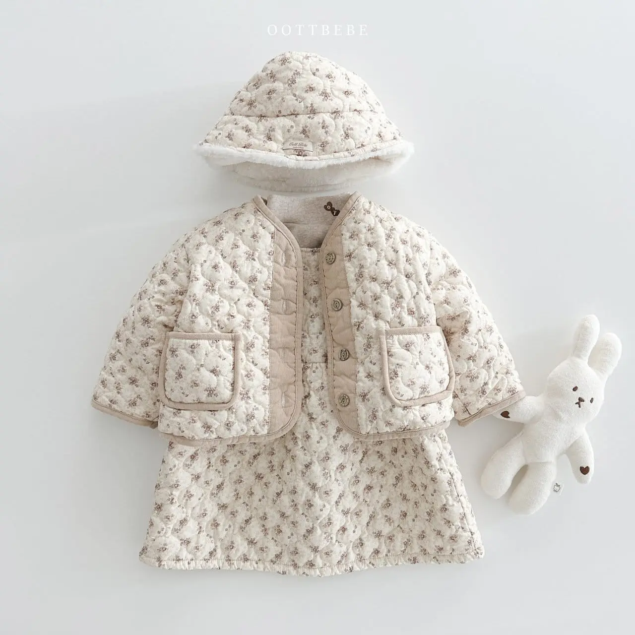 Oott Bebe - Korean Children Fashion - #kidsshorts - Sage Padding One-Piece - 3