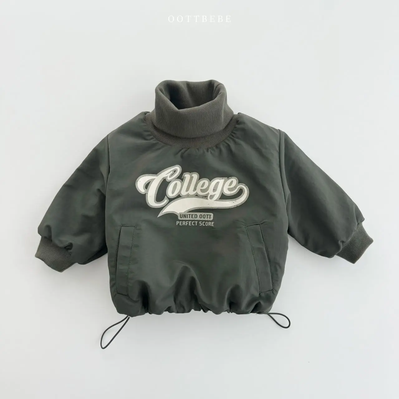 Oott Bebe - Korean Children Fashion - #fashionkids - College Padding Sweatshirt - 4