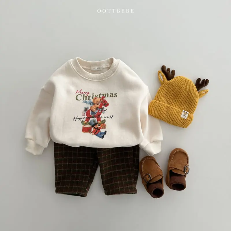 Oott Bebe - Korean Children Fashion - #kidsstore - Choco Check Pants - 2
