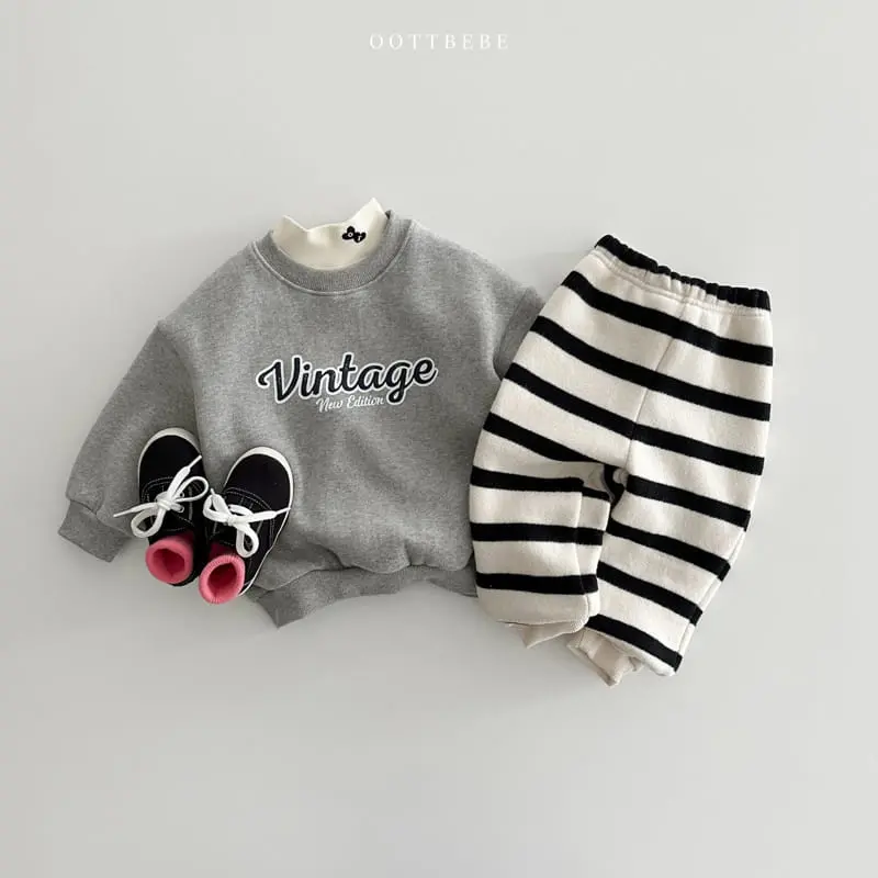 Oott Bebe - Korean Children Fashion - #littlefashionista - Vintage Sweatshirt - 9