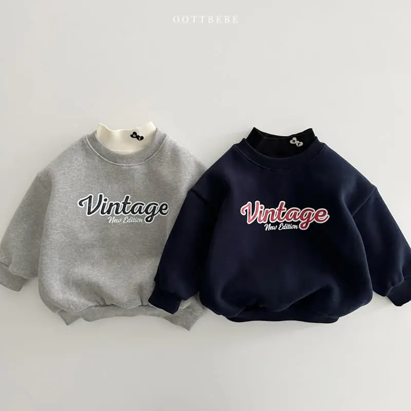 Oott Bebe - Korean Children Fashion - #prettylittlegirls - Vintage Sweatshirt - 12
