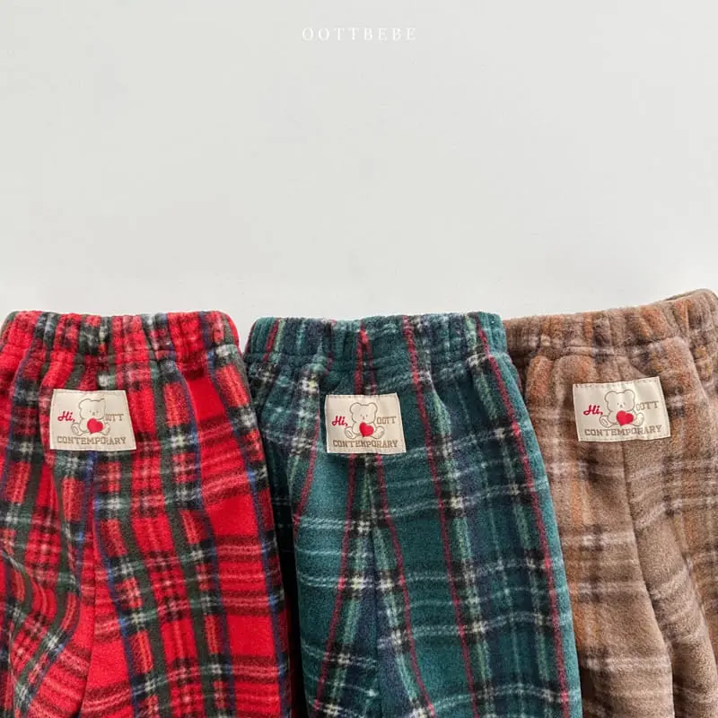 Oott Bebe - Korean Children Fashion - #prettylittlegirls - Eve Check Pants - 9