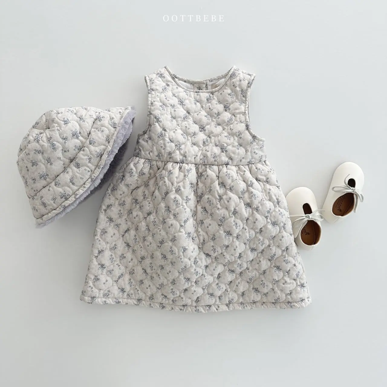Oott Bebe - Korean Children Fashion - #prettylittlegirls - Sage Padding One-Piece - 10
