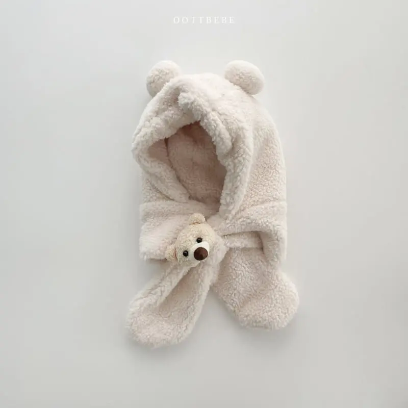 Oott Bebe - Korean Children Fashion - #stylishchildhood - Bear Hoody Neck Warmer - 7