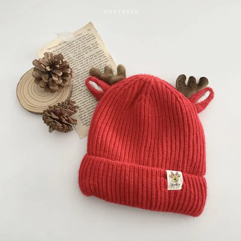 Oott Bebe - Korean Children Fashion - #toddlerclothing - Rudolf Beanie - 5