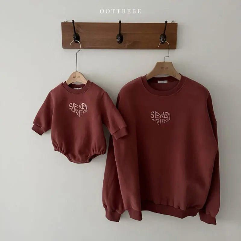 Oott Bebe - Korean Women Fashion - #momslook - Embo Heart Sweatshirt Mom - 7