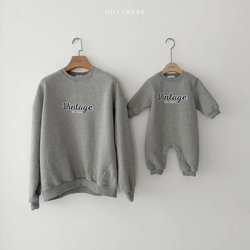 Oott Bebe - Korean Women Fashion - #momslook - Vintage Sweatshirt Mom - 5