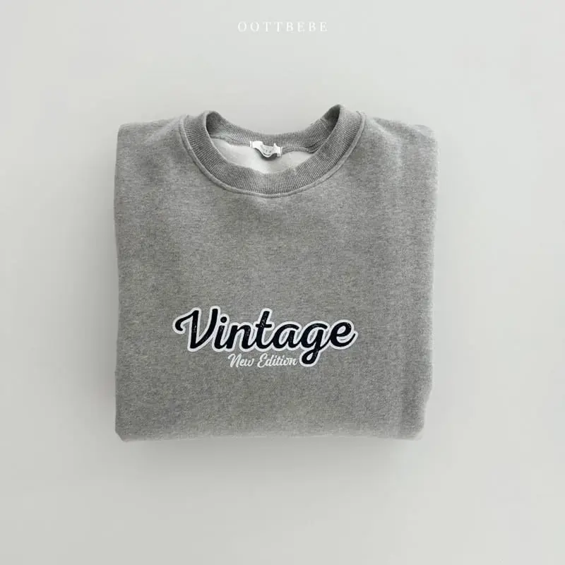 Oott Bebe - Korean Women Fashion - #momslook - Vintage Sweatshirt Mom - 7
