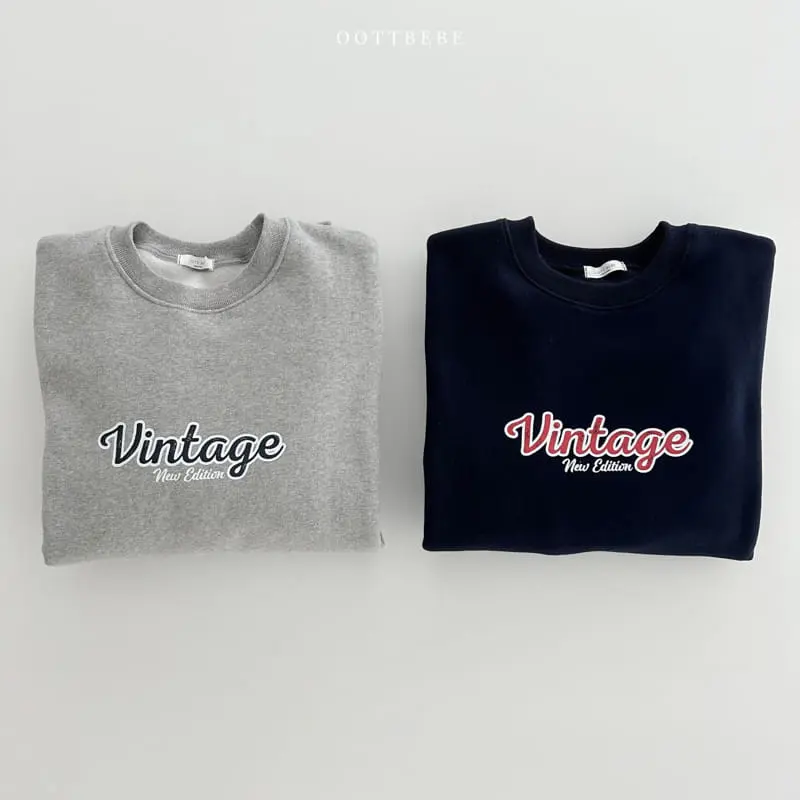 Oott Bebe - Korean Women Fashion - #momslook - Vintage Sweatshirt Mom - 9