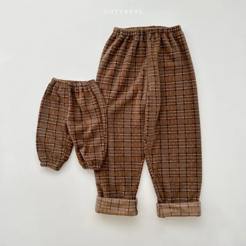 Oott Bebe - Korean Women Fashion - #momslook - Eve Check Pants Mom - 2