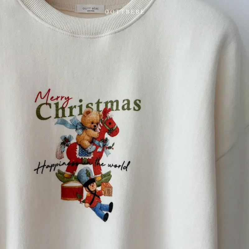Oott Bebe - Korean Women Fashion - #momslook - Happiness Sweatshirt Mom - 3