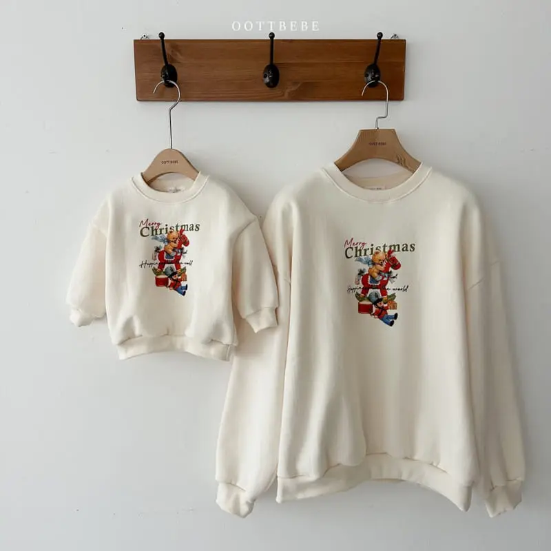 Oott Bebe - Korean Women Fashion - #momslook - Happiness Sweatshirt Mom - 7