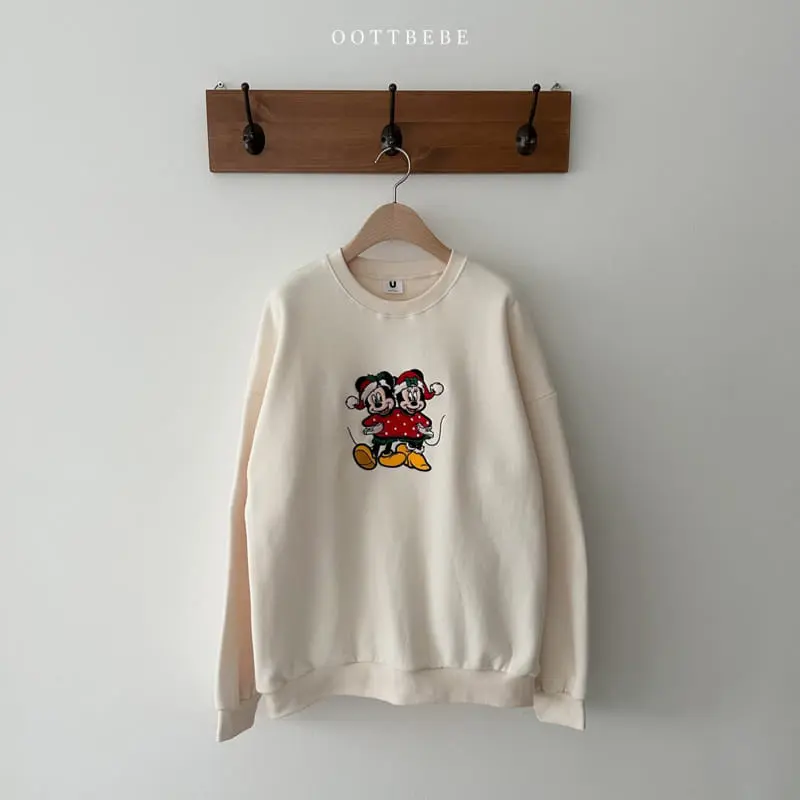 Oott Bebe - Korean Women Fashion - #momslook - M M Sweatshirt Mom - 2