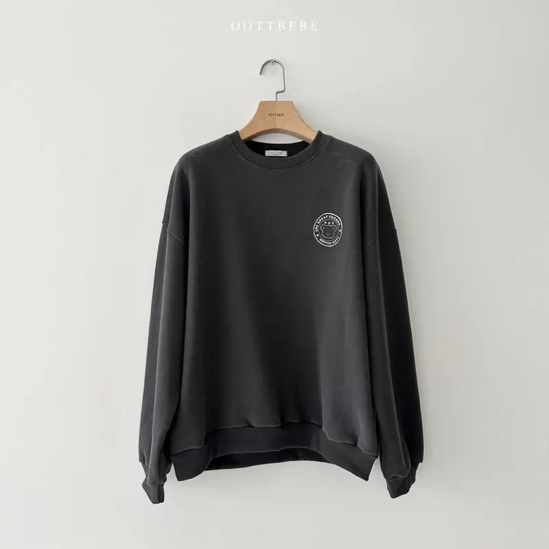 Oott Bebe - Korean Women Fashion - #romanticstyle - Signiture Sweatshirt Mom - 4