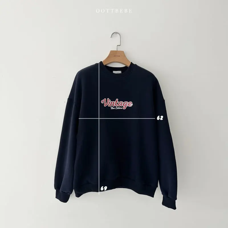 Oott Bebe - Korean Women Fashion - #womensfashion - Vintage Sweatshirt Mom - 10