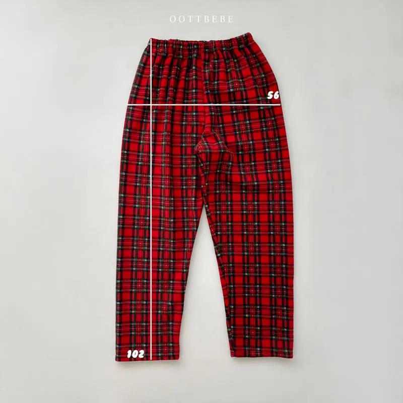 Oott Bebe - Korean Women Fashion - #womensfashion - Eve Check Pants Mom - 9