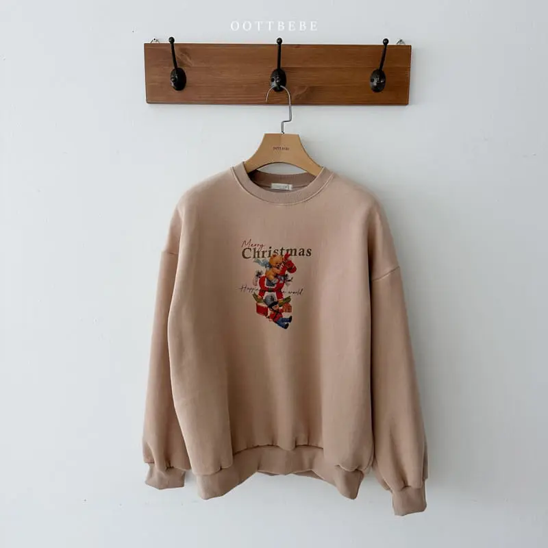 Oott Bebe - Korean Women Fashion - #womensfashion - Happiness Sweatshirt Mom - 2