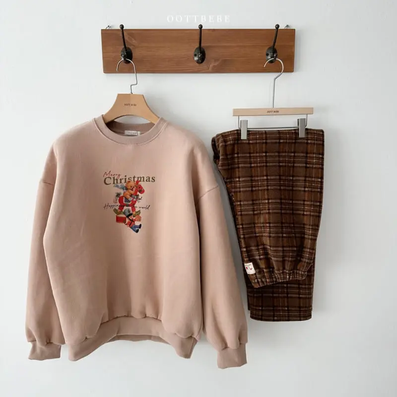 Oott Bebe - Korean Women Fashion - #womensfashion - Happiness Sweatshirt Mom - 6