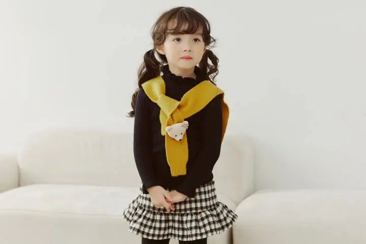 Orange Mom - Korean Children Fashion - #childofig - Bear Shoulder Shawl - 3