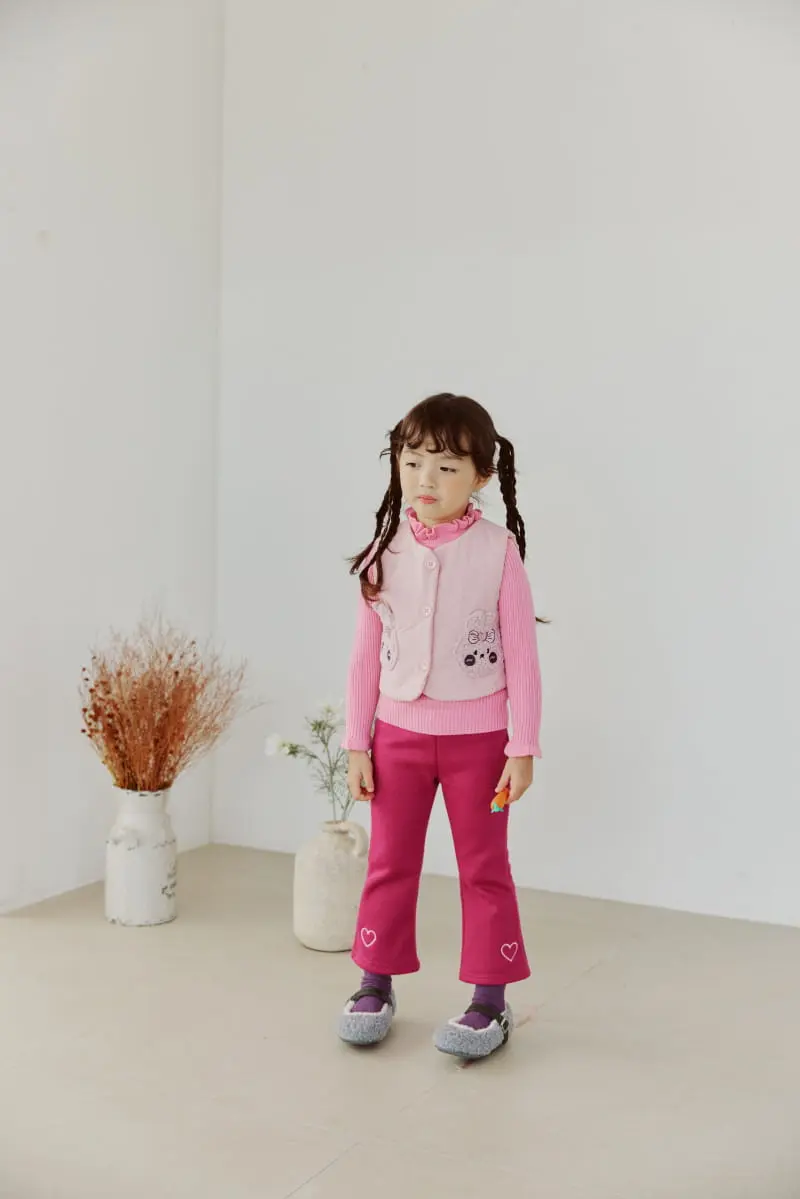 Orange Mom - Korean Children Fashion - #littlefashionista - Ribbit Pocket Padding Vest - 7
