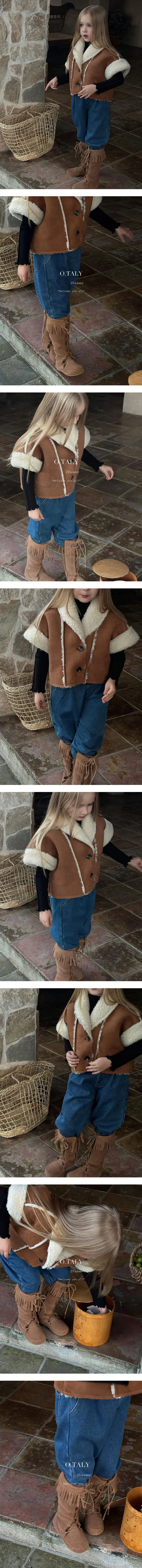 Otaly - Korean Children Fashion - #magicofchildhood - Half Vest
