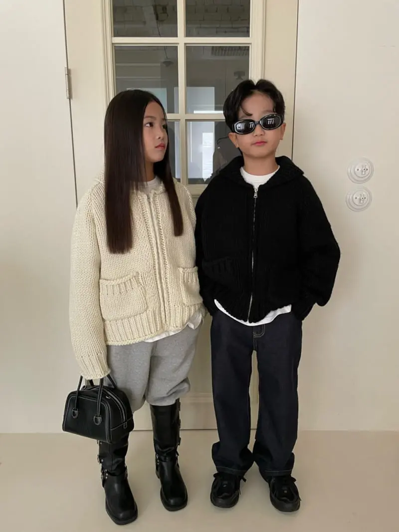 Our - Korean Children Fashion - #Kfashion4kids - Heavy Sweater Zip-up - 7