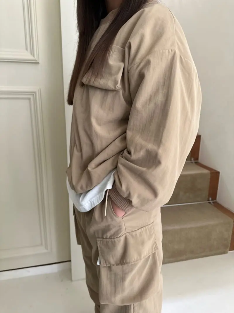 Our - Korean Children Fashion - #childofig - Woodie Cargo Top Bottom Set - 6