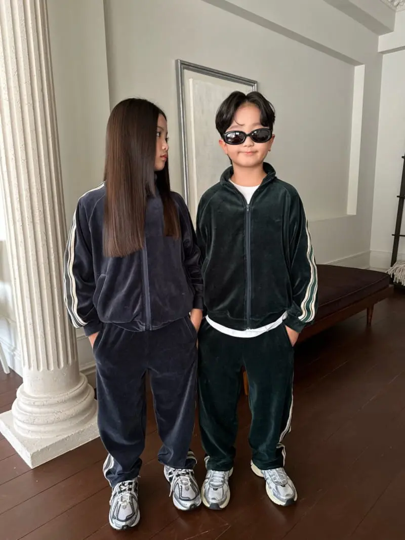 Our - Korean Children Fashion - #childrensboutique - Perry Veloure Zip-up - 12