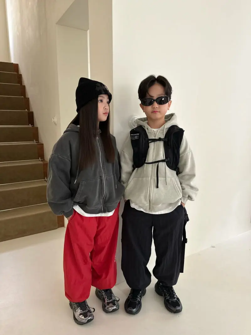 Our - Korean Children Fashion - #childrensboutique - Big Logo Track Jogger Pants - 4