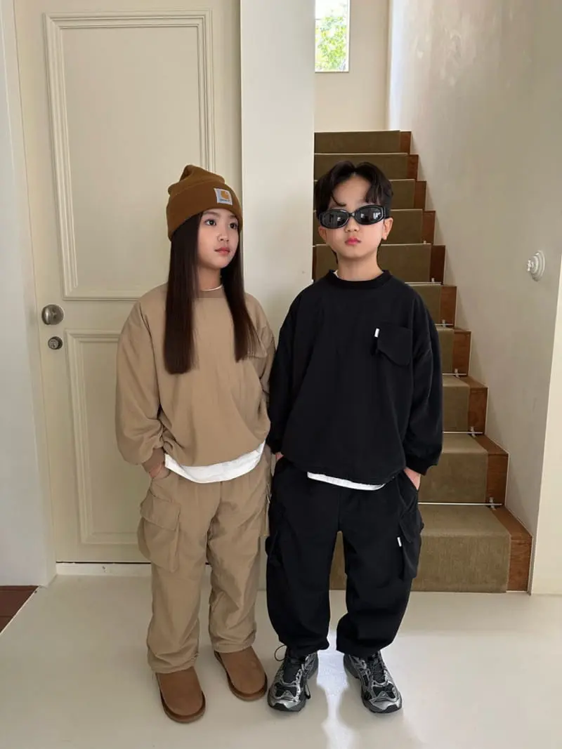 Our - Korean Children Fashion - #designkidswear - Woodie Cargo Top Bottom Set - 8