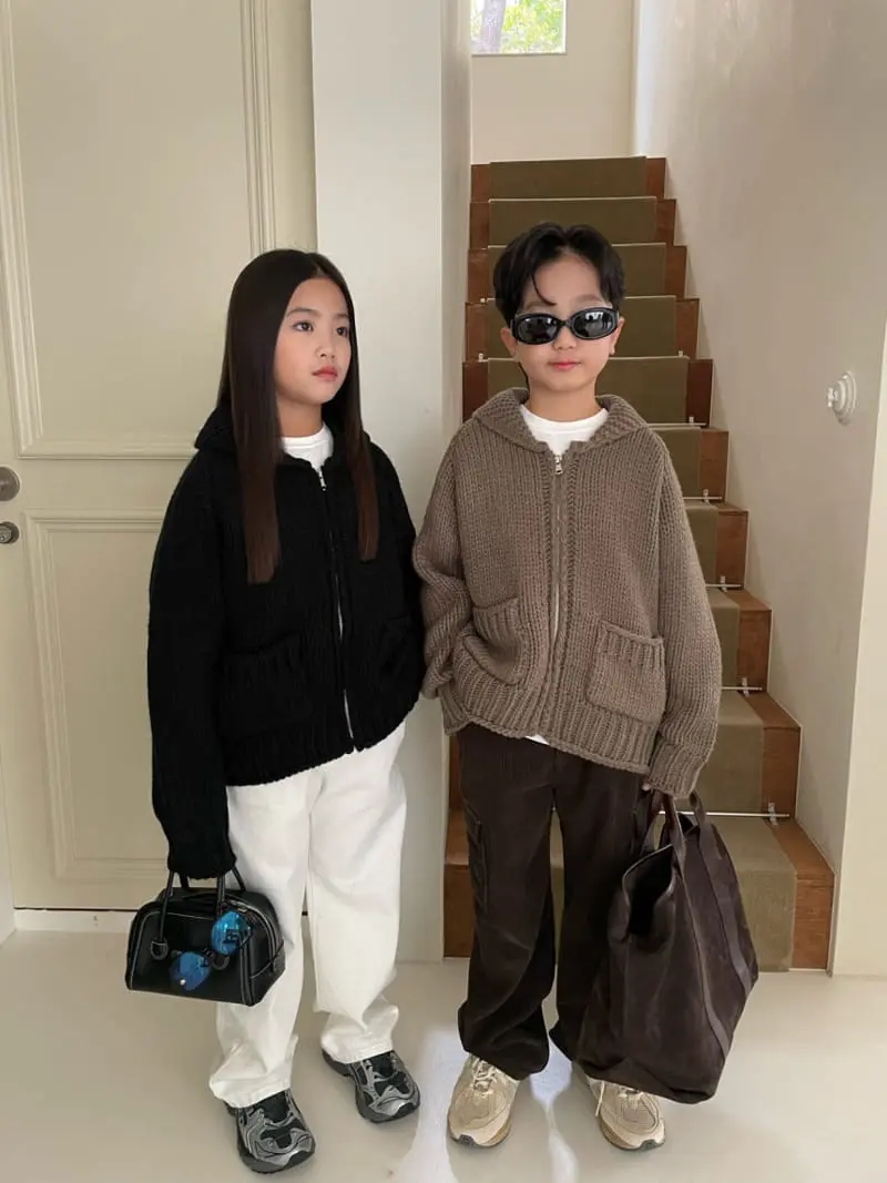 Our - Korean Children Fashion - #kidsstore - Pocket White Jeans - 2