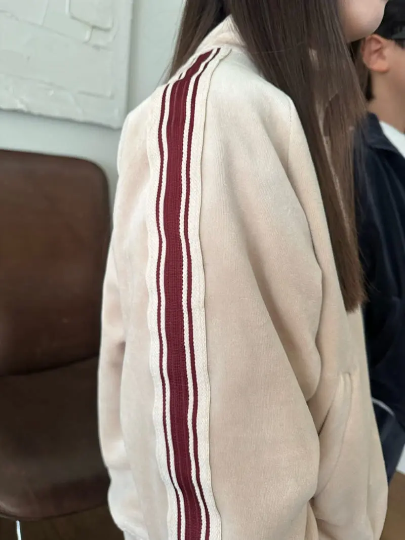 Our - Korean Children Fashion - #kidsstore - Perry Veloure Zip-up - 4