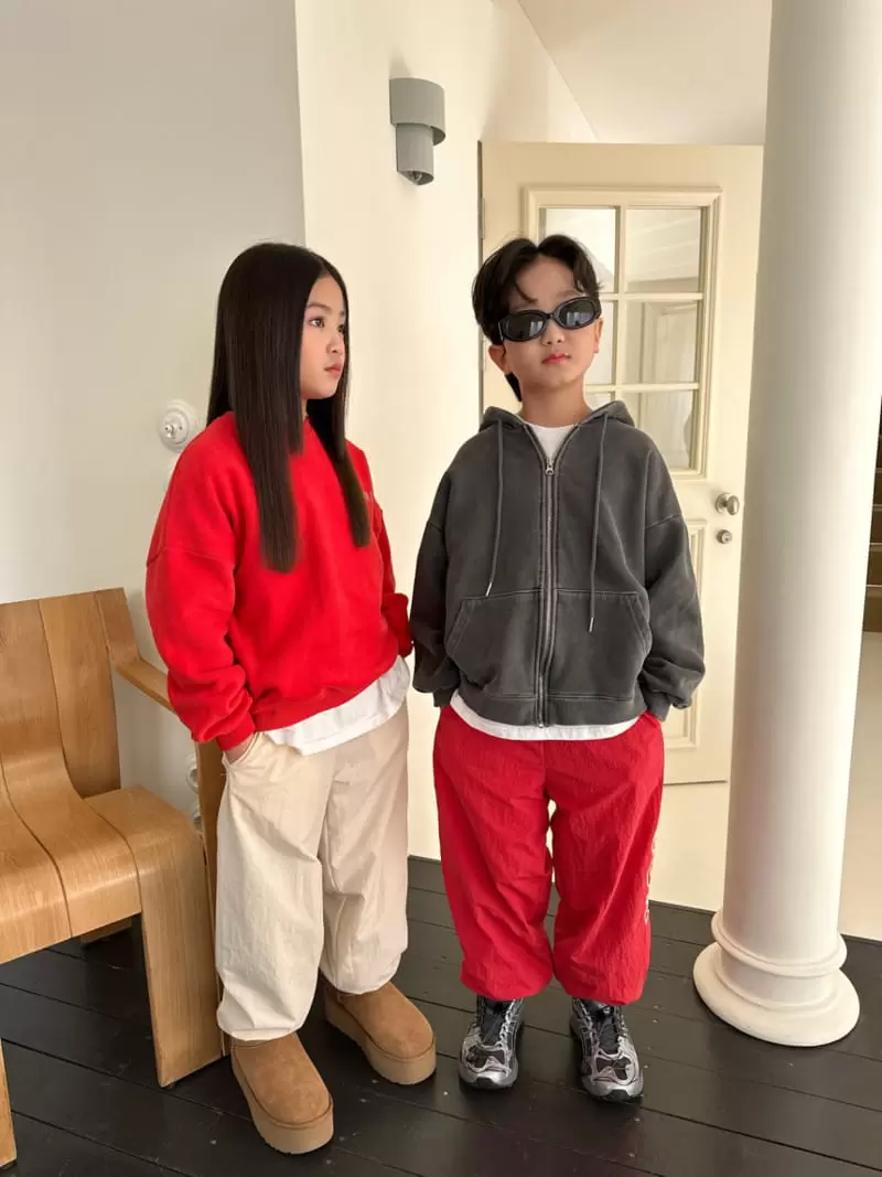 Our - Korean Children Fashion - #magicofchildhood - Big Logo Track Jogger Pants - 12