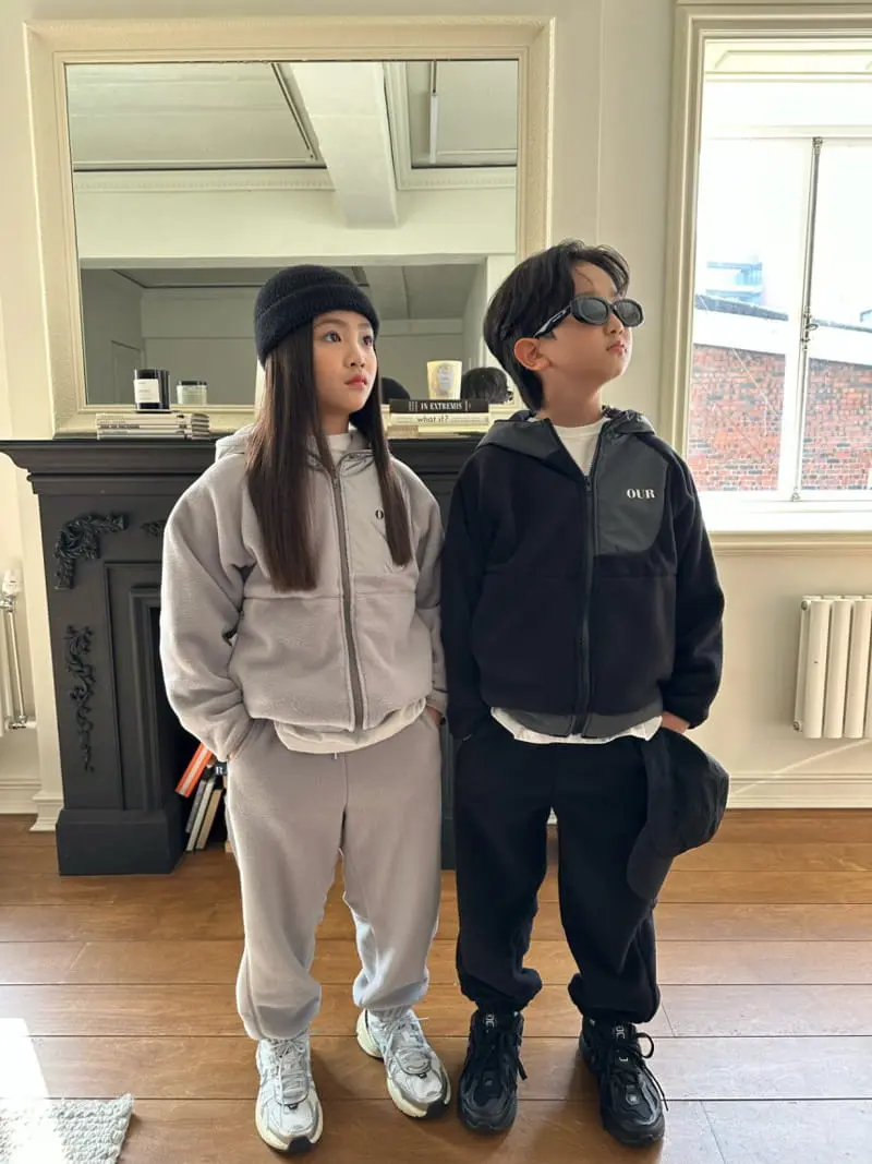 Our - Korean Children Fashion - #magicofchildhood - Ripple Fleece Pants - 4