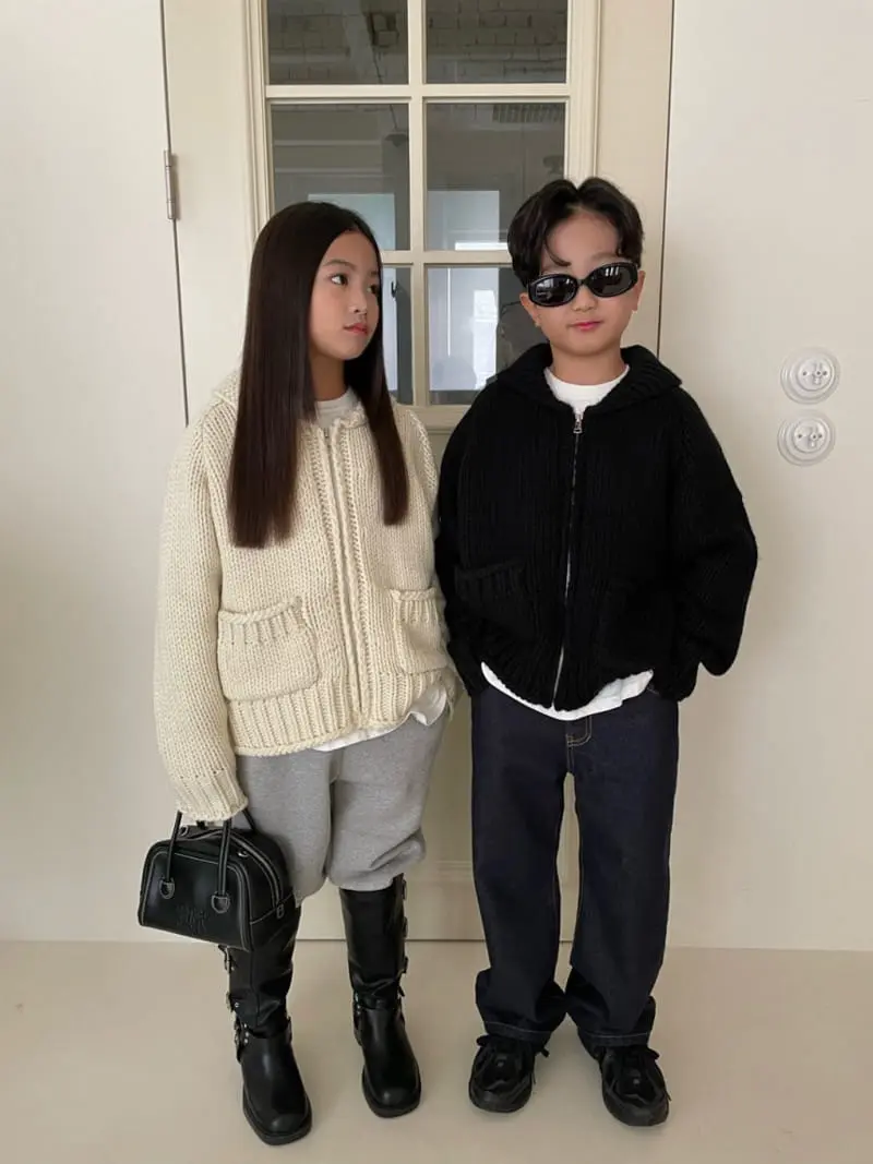 Our - Korean Children Fashion - #minifashionista - Heavy Sweater Zip-up - 10