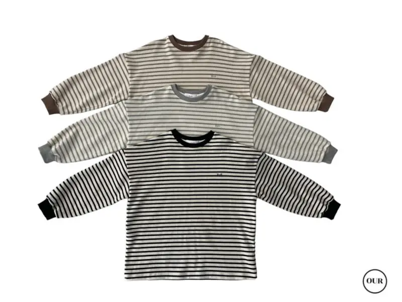 Our - Korean Children Fashion - #toddlerclothing - Pottery Stripes Tee