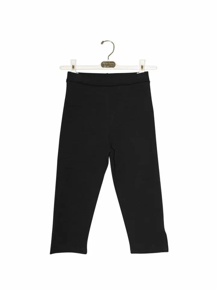 Paper Moon - Korean Women Fashion - #momslook - slit detail half leggings pants