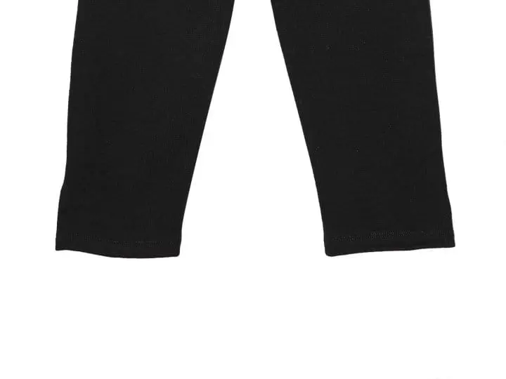 Paper Moon - Korean Women Fashion - #momslook - slit detail half leggings pants - 9