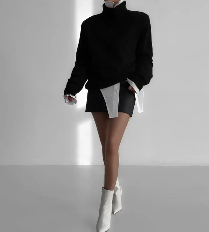 Paper Moon - Korean Women Fashion - #momslook - pocket detail suede mini skirt - 5