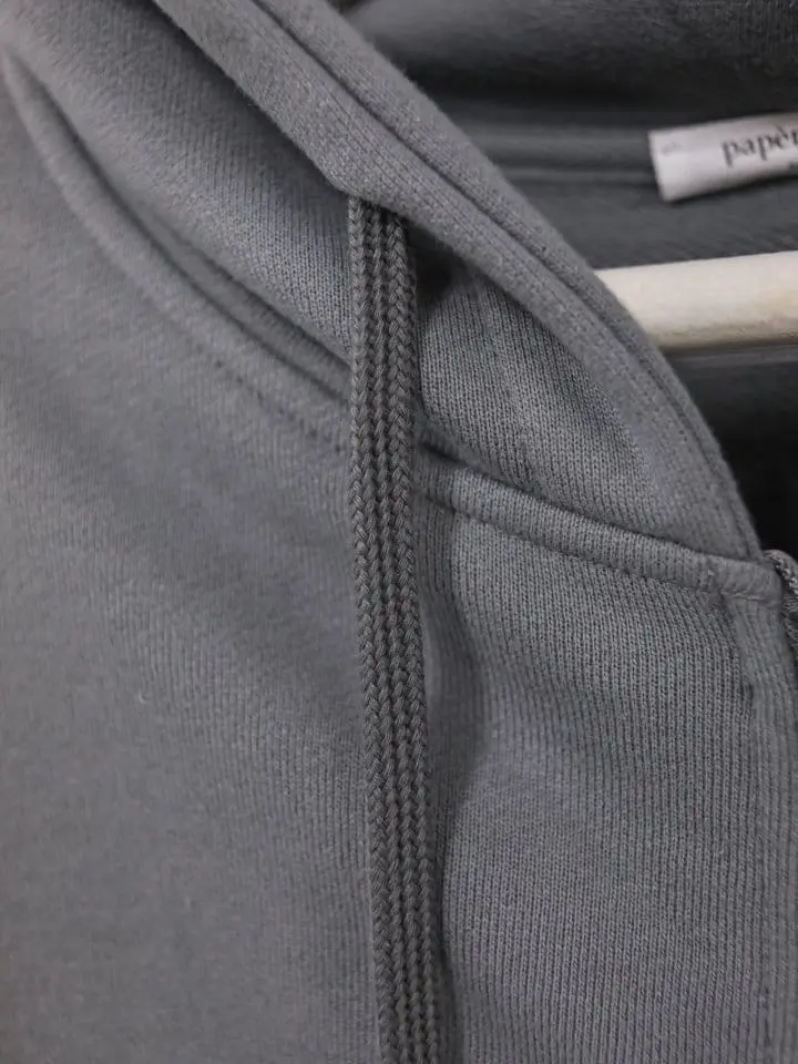Paper Moon - Korean Women Fashion - #momslook - super oversized padded shouder detail full zipped hoodie - 11