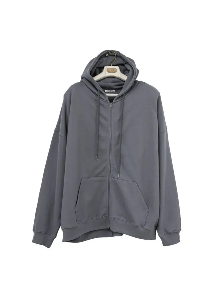 Paper Moon - Korean Women Fashion - #momslook - super oversized padded shouder detail full zipped hoodie - 7
