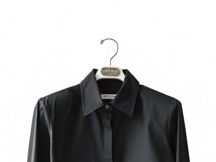 Paper Moon - Korean Women Fashion - #momslook - LUX shoulder pad cropped button down shirt - 5