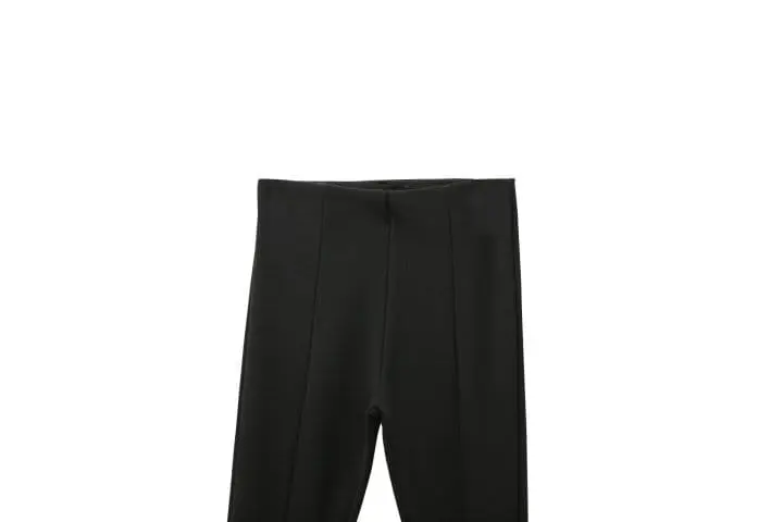 Paper Moon - Korean Women Fashion - #momslook - ribbed side slit leggings - 6