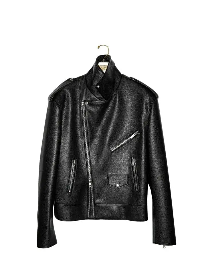 Paper Moon - Korean Women Fashion - #momslook - oversized chunky zipped vegan leather biker jacket - 8